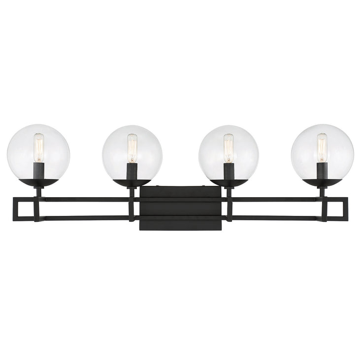 Savoy House - 8-1860-4-BK - Four Light Bathroom Vanity - Crosby - Matte Black