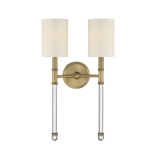 Savoy House - 9-103-2-322 - Two Light Wall Sconce - Fremont - Warm Brass