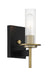 Minka-Lavery - 2541-726 - One Light Bath - Baldwin Park - Coal And Soft Brass