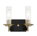 Minka-Lavery - 2542-726 - Two Light Bath - Baldwin Park - Coal And Soft Brass