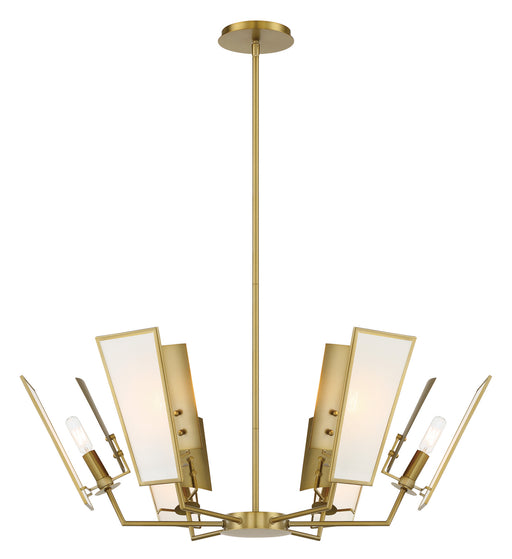 Minka-Lavery - 2676-695 - Six Light Chandelier - Ricochet - Soft Brass