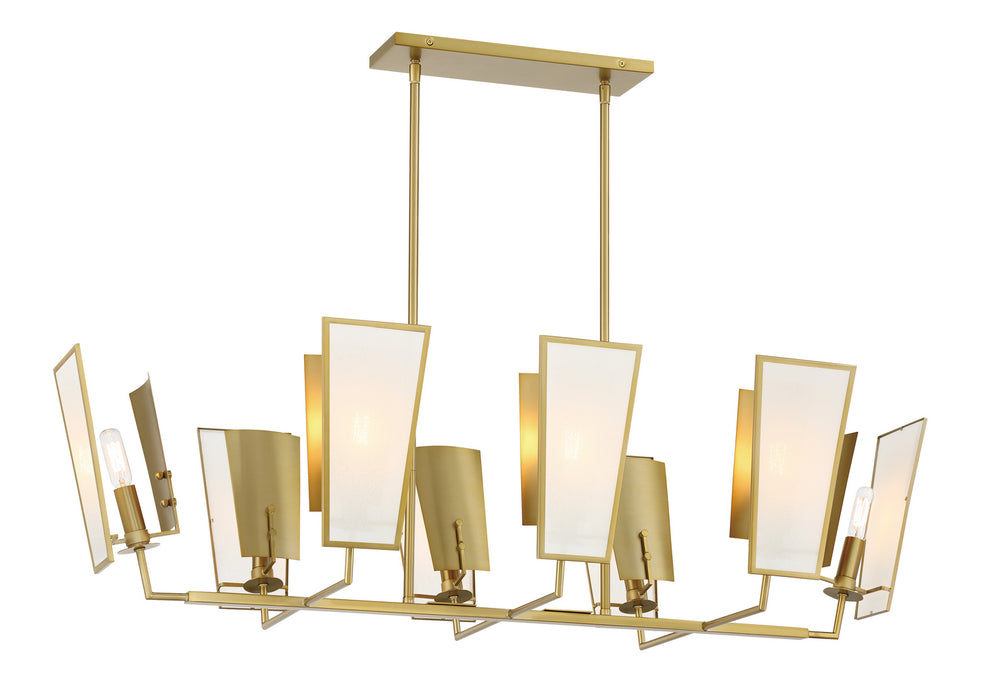 Minka-Lavery - 2679-695 - Eight Light Island Pendant - Ricochet - Soft Brass