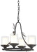 Minka-Lavery - 2754-694 - Four Light Chandelier - Ponderosa Ridge - Weathered Spruce W/ Silver