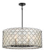 Minka-Lavery - 2866-66A - Six Light Pendant - Sheer Elegance - Coal