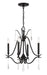 Minka-Lavery - 4444-66A - Four Light Chandelier - Laurel Estate - Coal