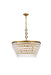 Elegant Lighting - 1219D28BR/RC - Six Light Chandelier - Nordic - Brass And Clear