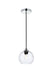 Elegant Lighting - LD2280C - One Light Pendant - Cashel - Chrome And Clear