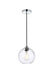 Elegant Lighting - LD2281C - One Light Pendant - Cashel - Chrome And Clear
