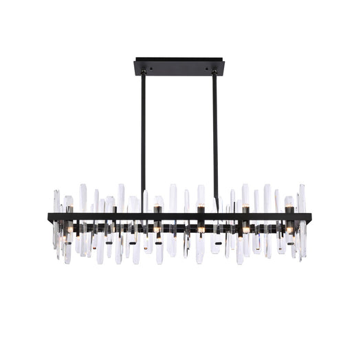 Elegant Lighting - 2200G42BK - 24 Light Chandelier - Serena - Black