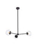 Elegant Lighting - LD646D32BK - Three Light Pendant - Briggs - Black And Clear