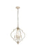 Elegant Lighting - LD7064D16WD - Four Light Pendant - Sandara - Weathered Dove