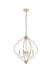 Elegant Lighting - LD7065D20WD - Four Light Pendant - Sandara - Weathered Dove