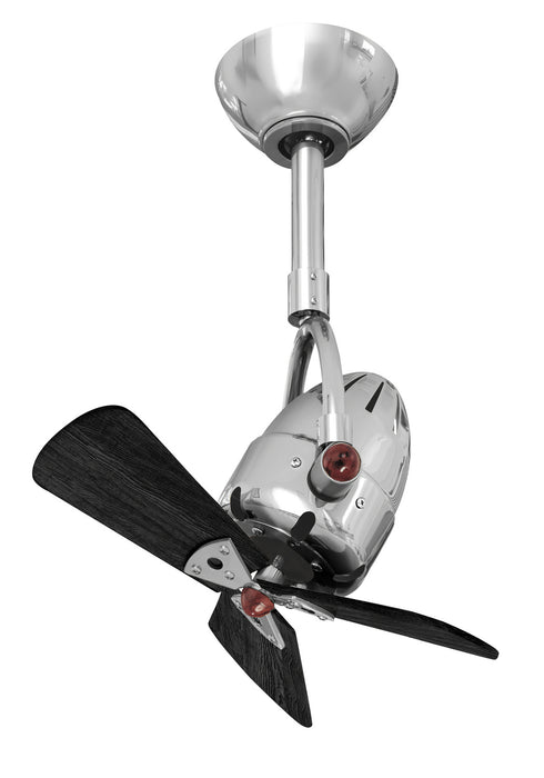 Matthews Fan Company - DI-CR-WDBK - 16"Ceiling Fan - Diane - Polished Chrome