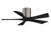 Matthews Fan Company - IR5H-BP-BK-42 - 42"Ceiling Fan - Irene - Brushed Pewter