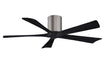 Matthews Fan Company - IR5H-BP-BK-52 - 52"Ceiling Fan - Irene - Brushed Pewter