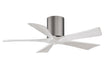 Matthews Fan Company - IR5H-BP-MWH-42 - 42"Ceiling Fan - Irene - Brushed Pewter