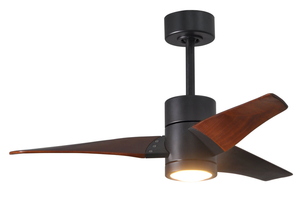 Matthews Fan Company - SJ-BK-WN-42 - 42"Ceiling Fan - Super Janet - Matte Black