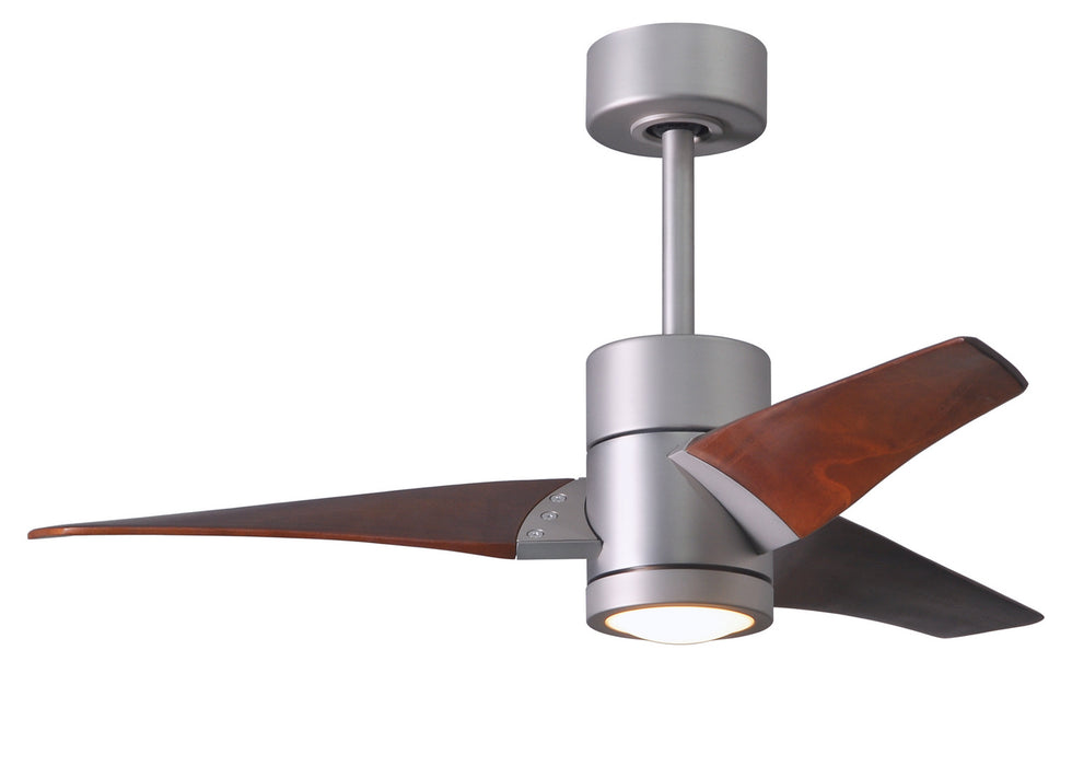 Matthews Fan Company - SJ-BN-WN-42 - 42"Ceiling Fan - Super Janet - Brushed Nickel