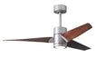 Matthews Fan Company - SJ-BN-WN-52 - 52"Ceiling Fan - Super Janet - Brushed Nickel