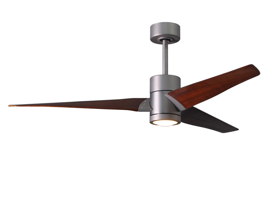 Matthews Fan Company - SJ-BN-WN-60 - 60"Ceiling Fan - Super Janet - Brushed Nickel