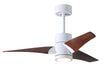 Matthews Fan Company - SJ-WH-WN-42 - 42"Ceiling Fan - Super Janet - Gloss White