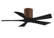 Matthews Fan Company - IR5H-WN-BK-42 - 42"Ceiling Fan - Irene - Walnut tone