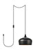 Elegant Lighting - LDPG2003 - One Light Plug in Pendant - Nora - Black