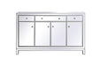 Elegant Lighting - MF72060S - Credenza - Reflexion - Antique Silver