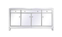 Elegant Lighting - MF72072S - Credenza - Reflexion - Antique Silver