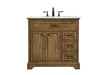 Elegant Lighting - VF15036DW - Single Bathroom Vanity - Americana - Driftwood