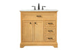 Elegant Lighting - VF15036NW - Single Bathroom Vanity - Americana - Natural Wood