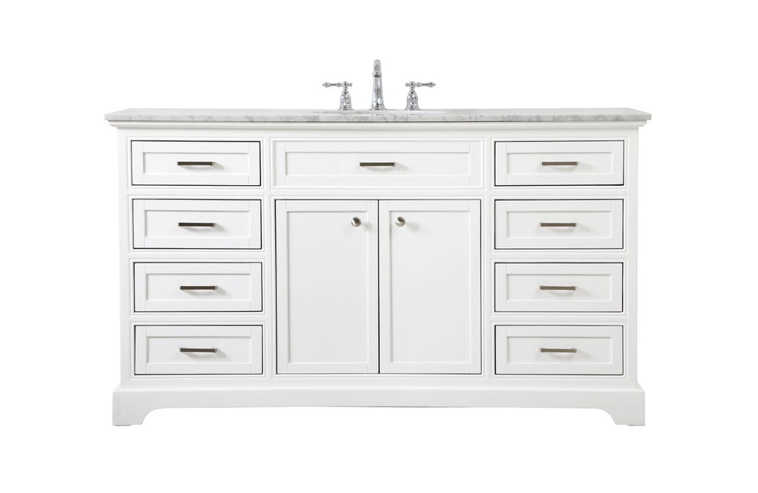Elegant Lighting - VF15060WH - Single Bathroom Vanity - Americana - White