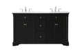 Elegant Lighting - VF53060DBK - Bathroom Vanity Set - Clarence - Black