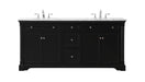 Elegant Lighting - VF53072DBK - Bathroom Vanity Set - Clarence - Black