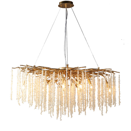 Terracotta Designs - H22102-9 - Nine Light Chandelier - Alpine Villages - Gild Gold Leaf