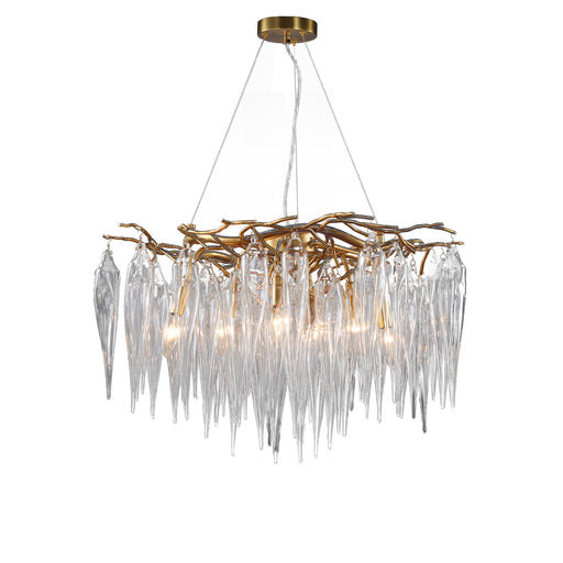 Terracotta Designs - H22104-7 - Seven Light Chandelier - Alpine Villages - Gild Gold Leaf