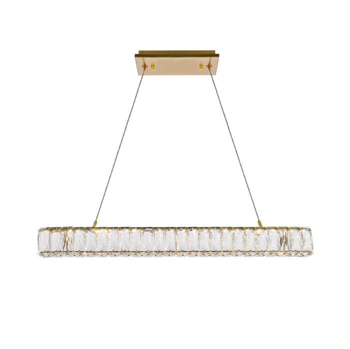 Elegant Lighting - 3502D31G - LED Linear Pendant - Monroe - Gold
