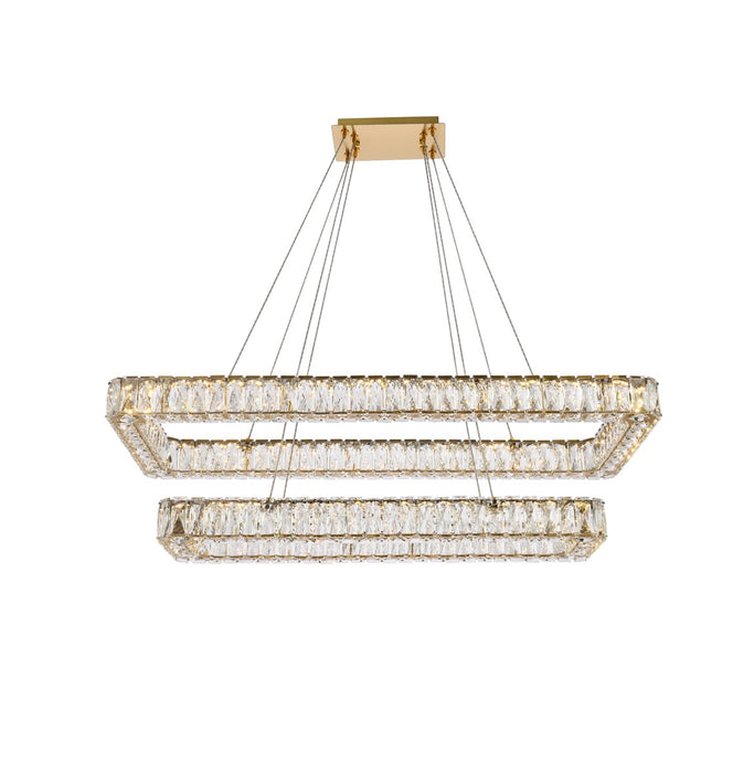 Elegant Lighting - 3504G42L2G - LED Pendant - Monroe - Gold
