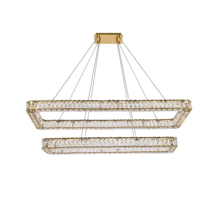 Elegant Lighting - 3504G50L2G - LED Pendant - Monroe - Gold