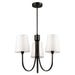 Artcraft - SC13333BK - Three Light Chandelier - Rhythm - Black