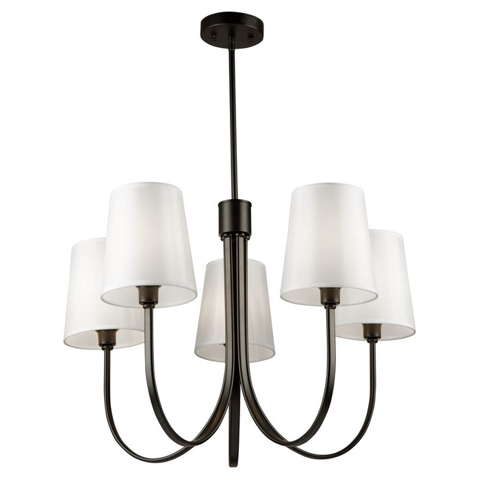 Artcraft - SC13335BK - Five Light Chandelier - Rhythm - Black