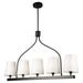 Artcraft - SC13336BK - Five Light Island Pendant - Rhythm - Black