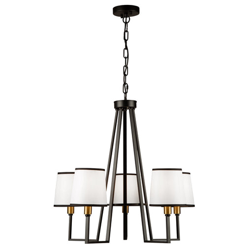 Artcraft - SC13345BK - Five Light Chandelier - Coco - Gold, Black