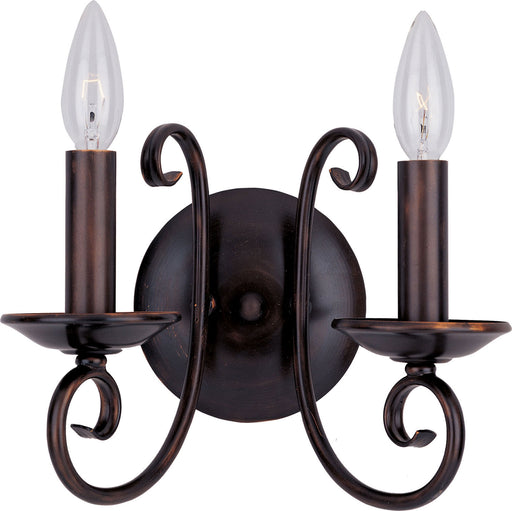 Maxim - 70002OI - Two Light Wall Sconce - Loft - Oil Rubbed Bronze