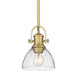 Golden - 3118-M1L BCB-SD - One Light Mini Pendant - Hines BCB - Brushed Champagne Bronze