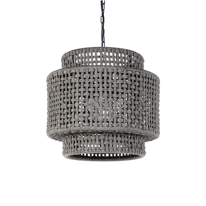 Palecek - 2010-79 - One Light Outdoor Pendant - Brunswick - Black