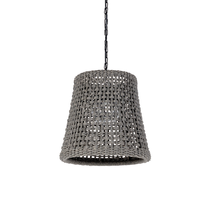 Palecek - 2057-79 - One Light Outdoor Pendant - Brunswick - Black