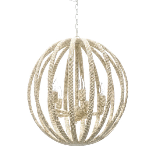 Palecek - 2409-79 - Five Light Chandelier - Madera - Cream