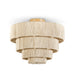 Palecek - 2432-79 - One Light Semi Flush Mount - Everly - Taupe