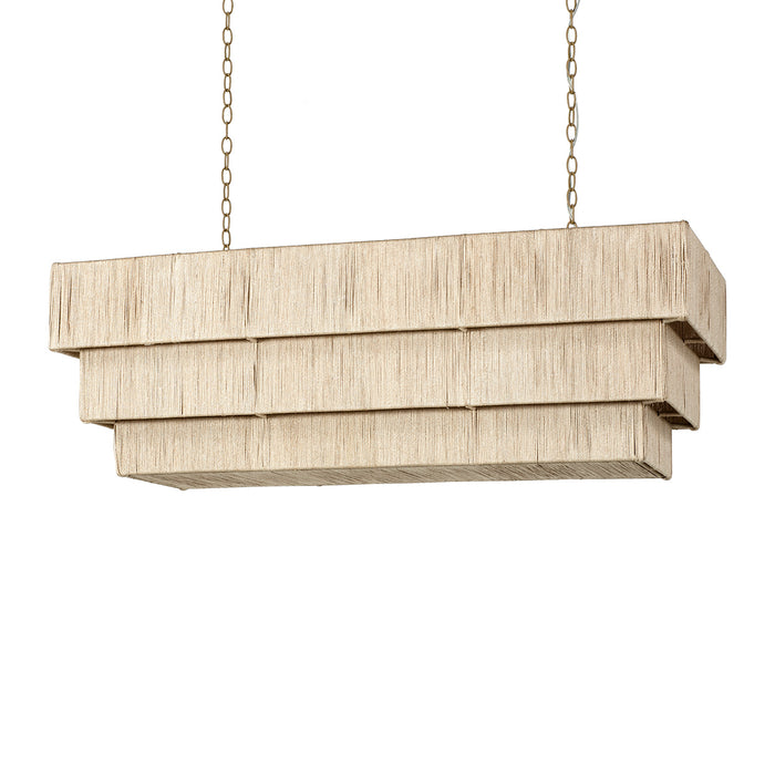 Palecek - 2632-79 - Three Light Chandelier - Everly - Taupe